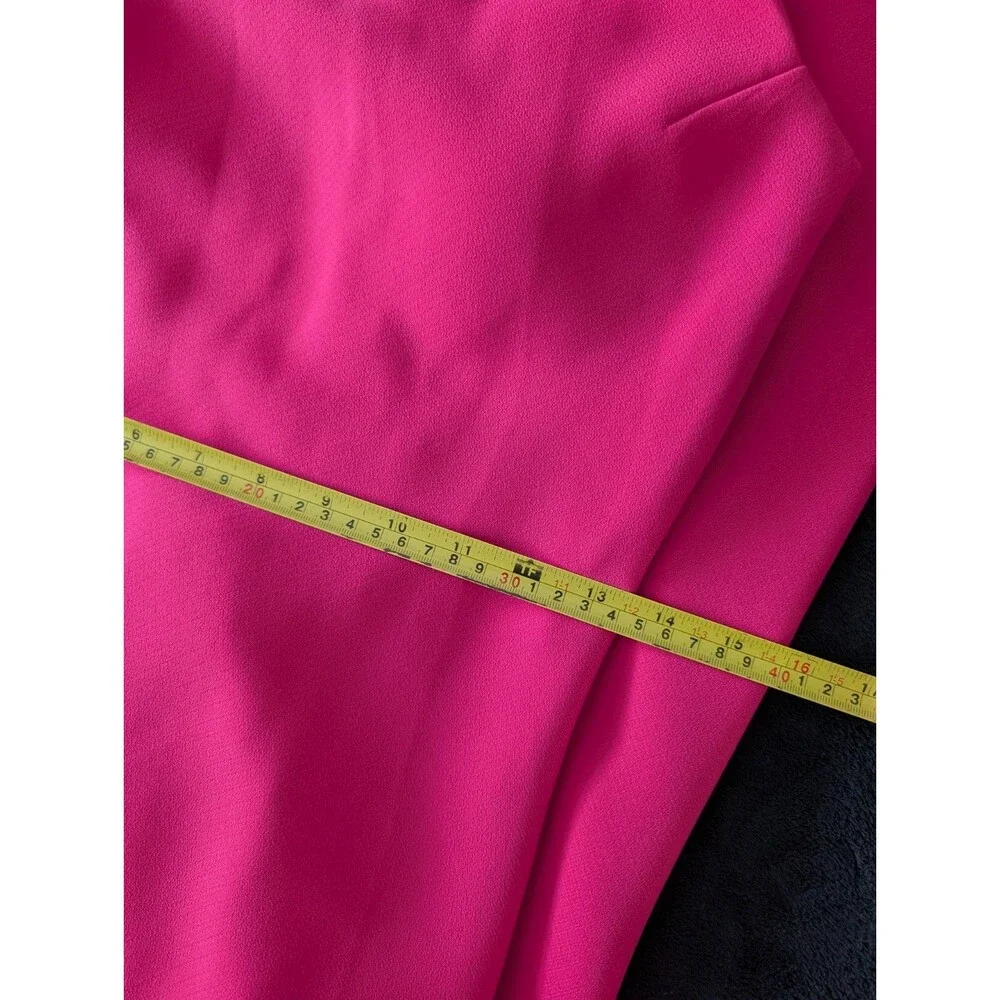 Calvin Klein High Neck Halter Sleek Pink Backless Formal Maxi Dress Gown Size 4 - Picture 6 of 13